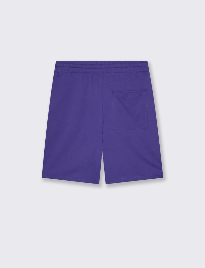 Bermuda NBA in cotone con coulisse - Viola