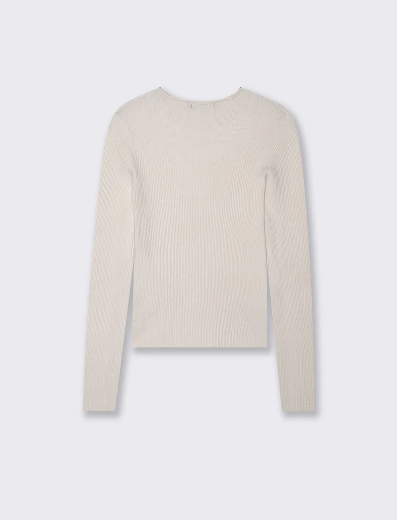 Maglia paricollo - Avorio