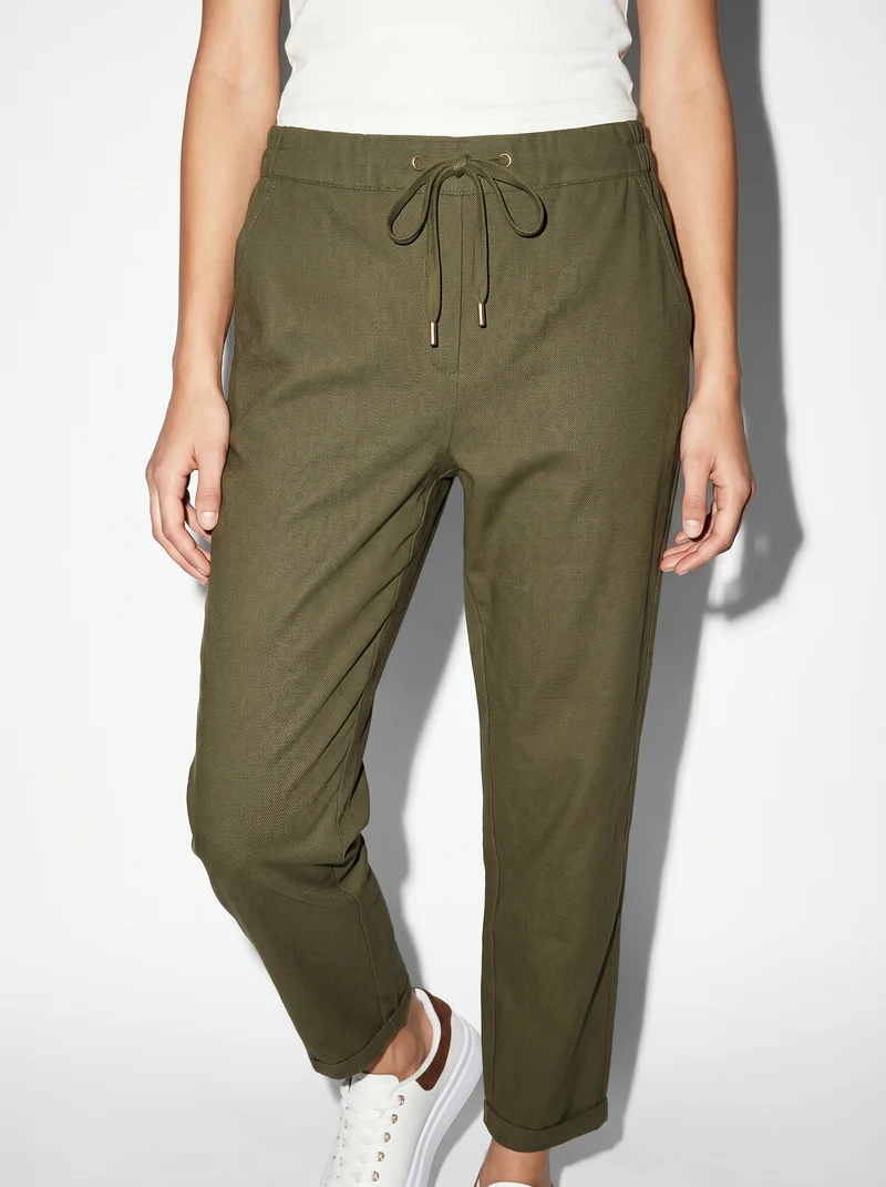 Pantalone con elastico e coulisse in vita - Ve.milit.