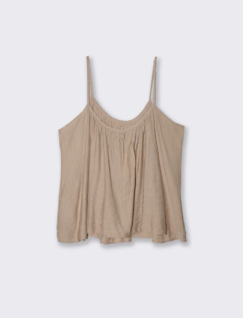 Bretelle Sottili con Vestibilità Comoda - Beige