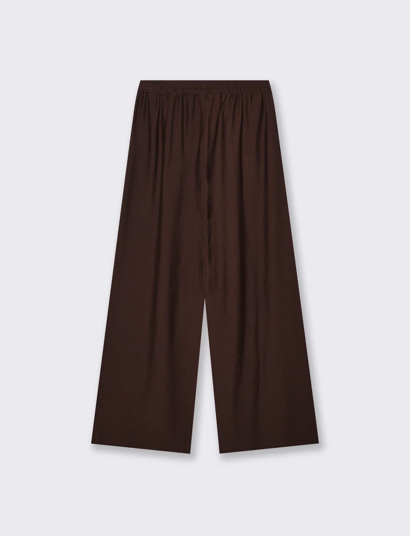 Pantaloni morbidi con elastico per lei - Moro