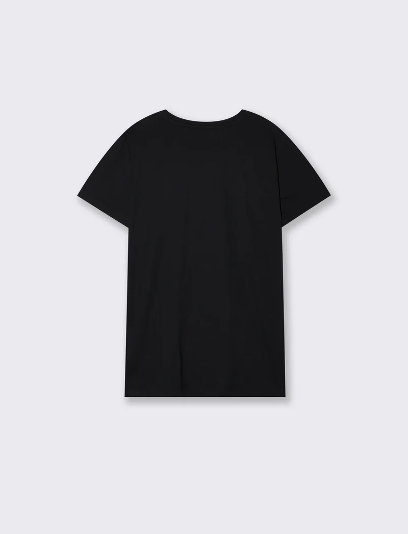 T-shirt cotone a manica corta con applicazioni - var 2