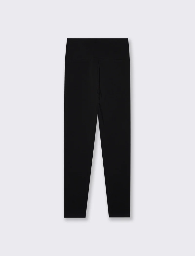 Leggings basico a vita alta skinny - Nero
