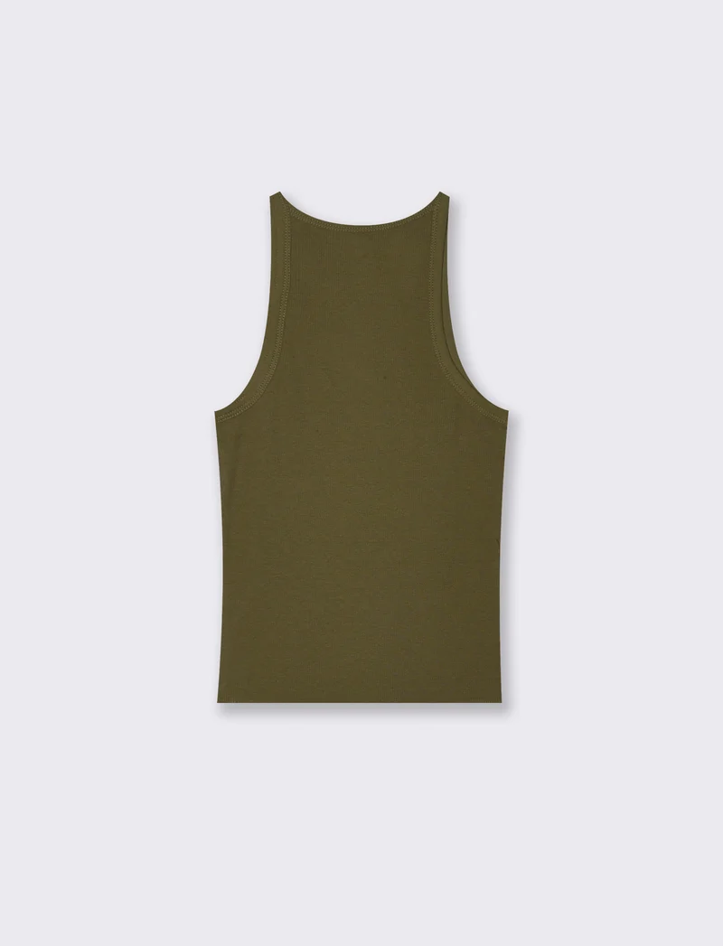 Top Basico a Costine con Bretelle Slim - Ve.milit.
