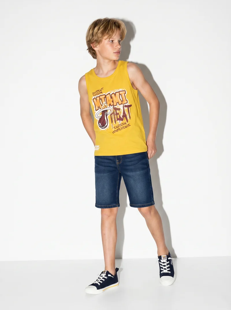 Canotta NBA in cotone trendy e versatile - Giallo