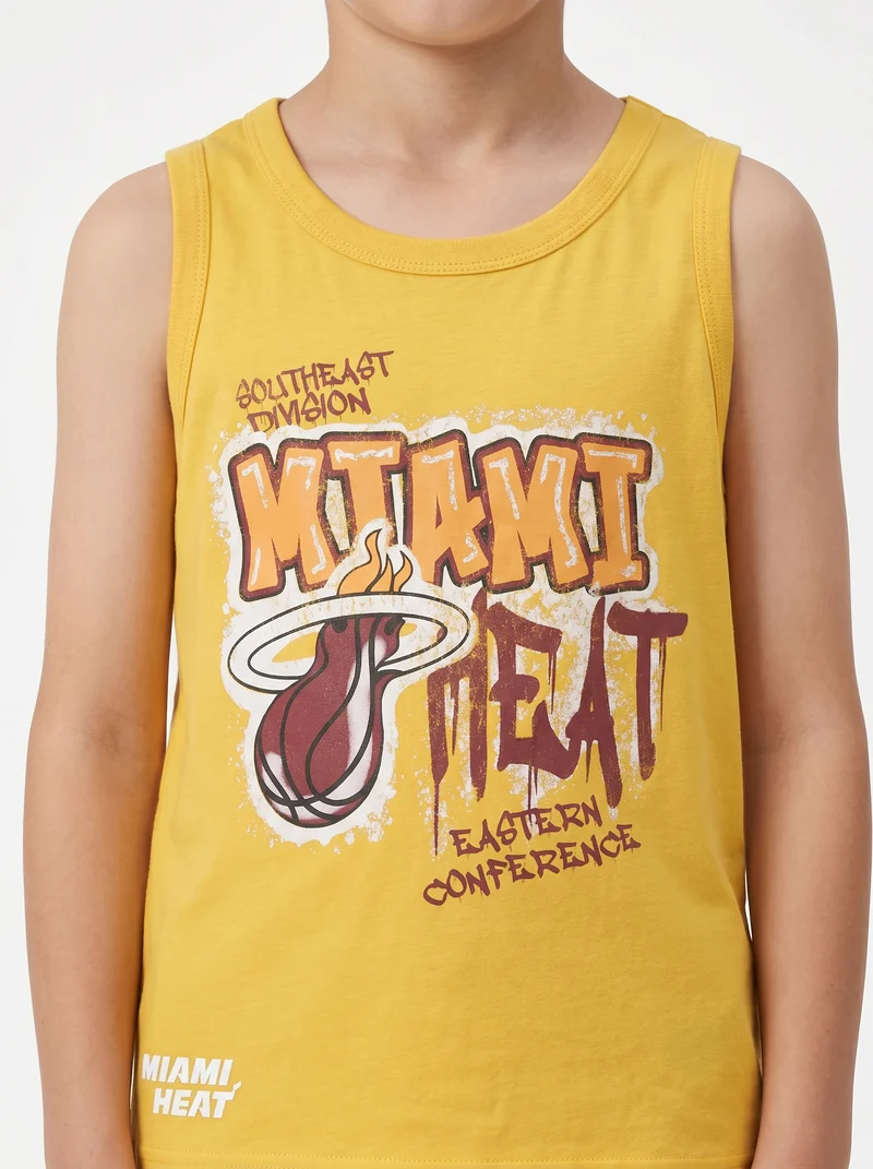 Canotta NBA in cotone trendy e versatile - Giallo
