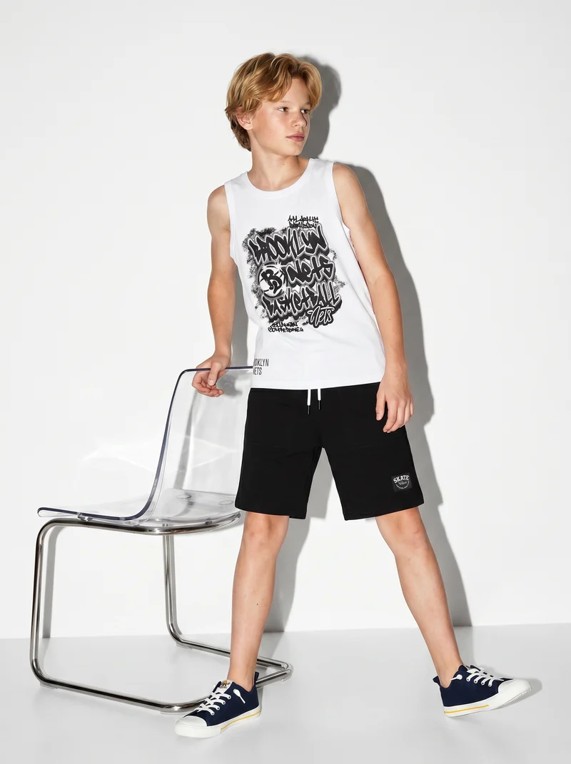 Canotta NBA in cotone trendy e versatile - Bianco