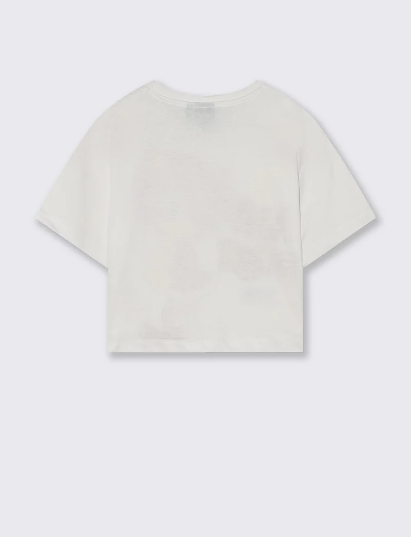 T-shirt Amy Rose in cotone versatile - Bianco