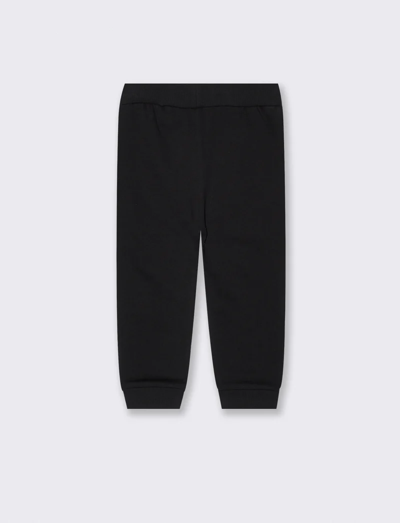 Felpa con zip e collo alto in cotone - Nero