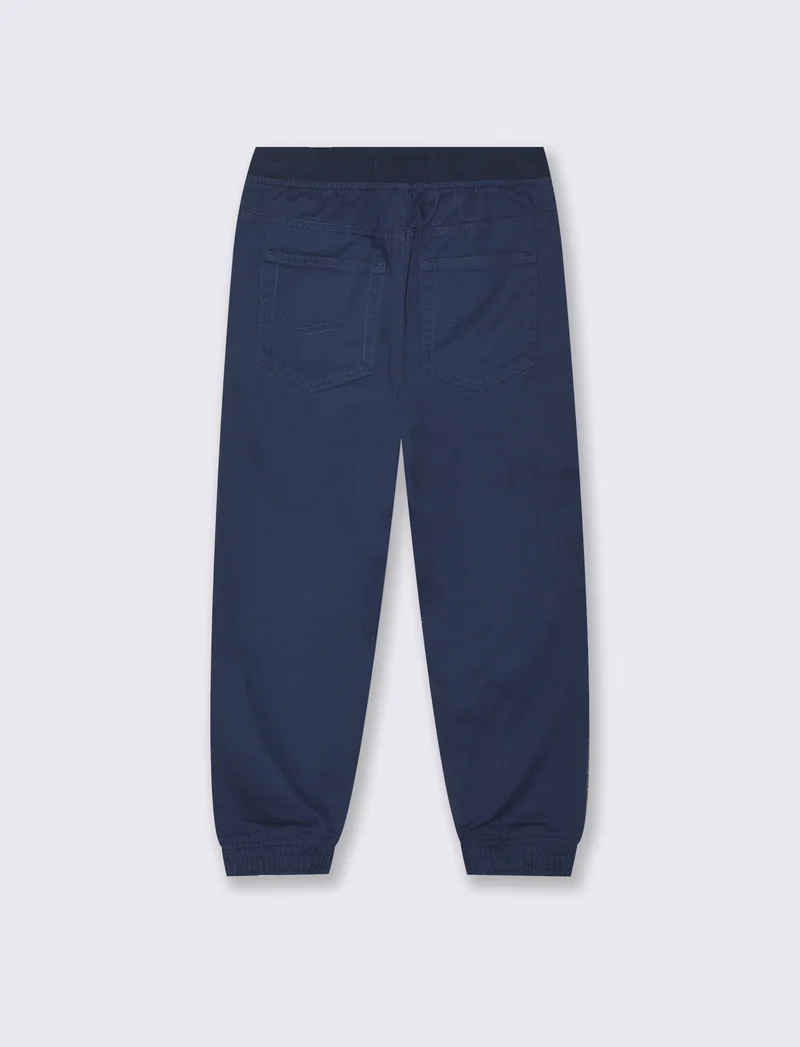 Pantaloni Jogger in Cotone con Coulisse - Blu