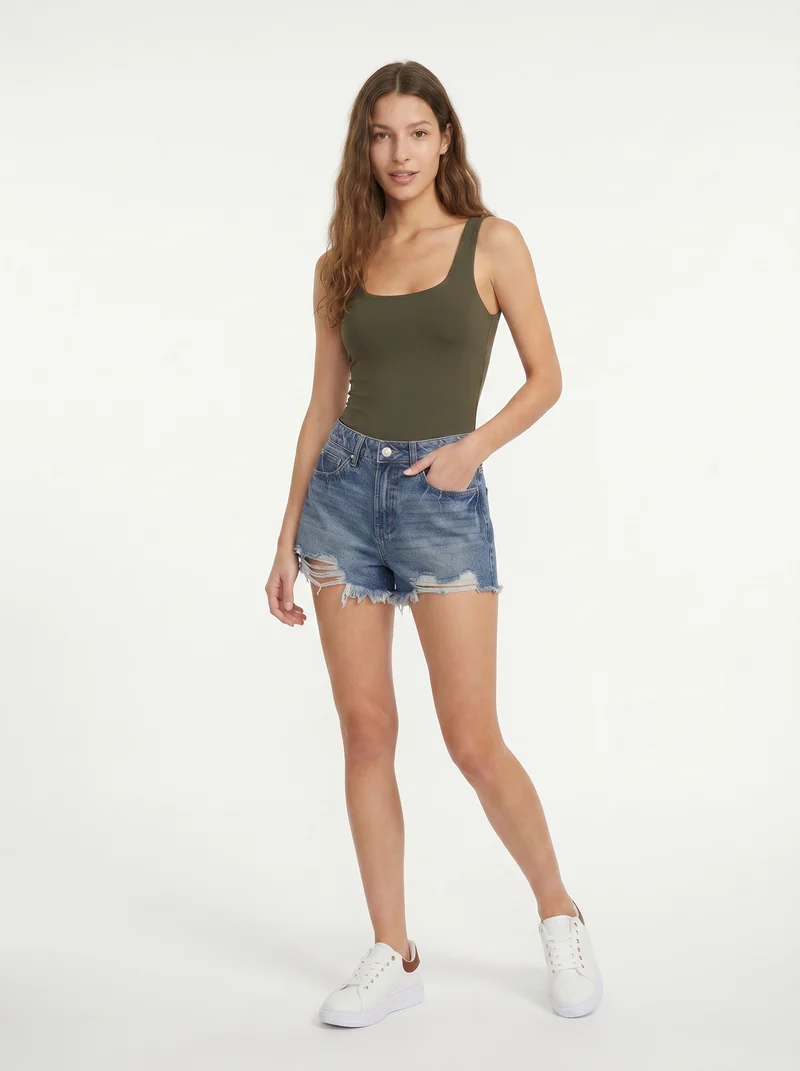 Body slim con scollo quadrato elegante - Ve.milit.