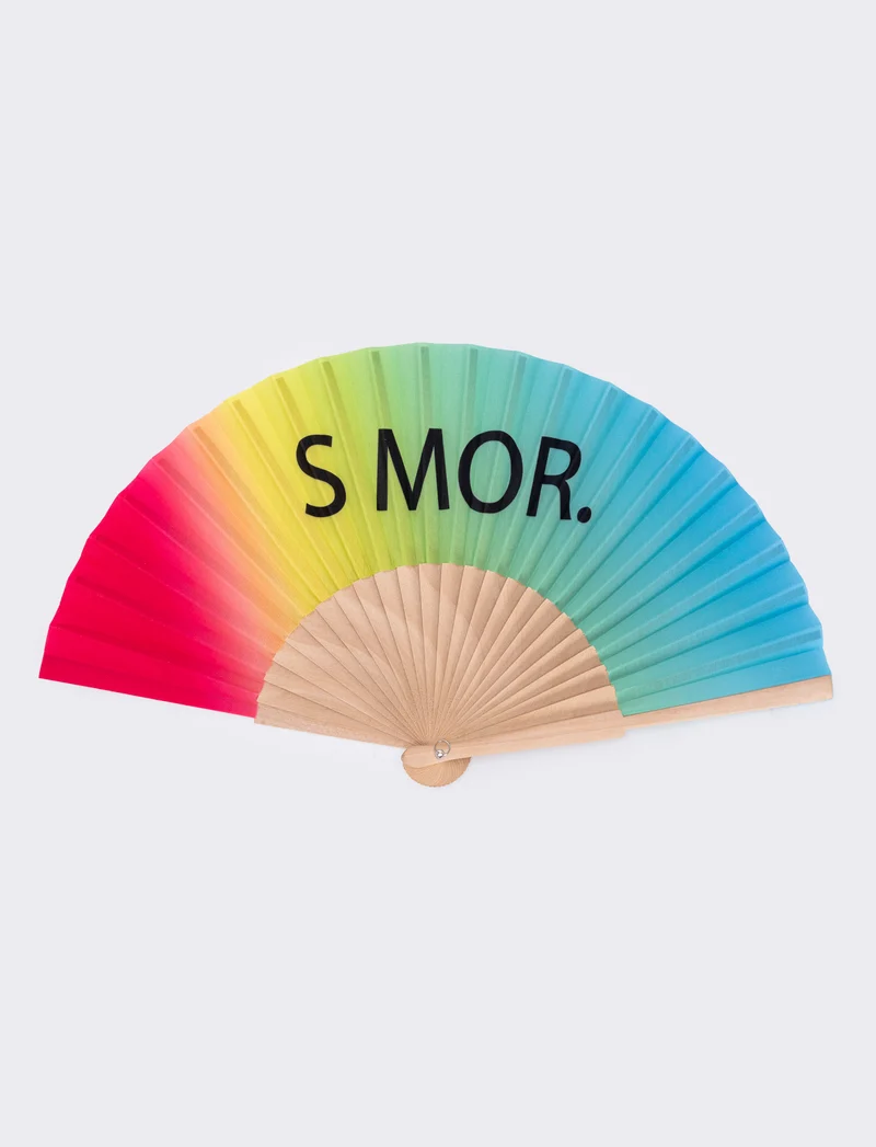 Ventaglio Multicolor: Non Smetterò Mai di Splendere - Verde