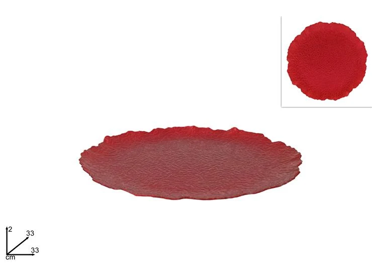Sottopiatto 33cm rosso