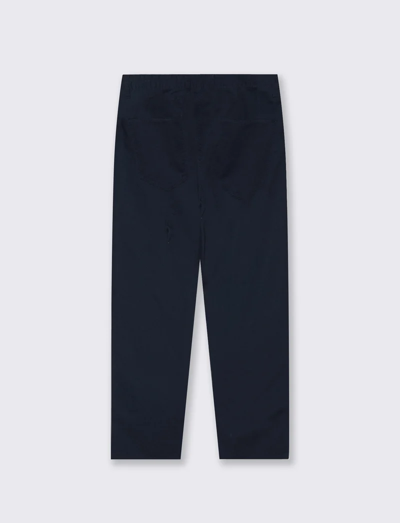 Pantaloni Regular Fit 5 Tasche Twill - Blu