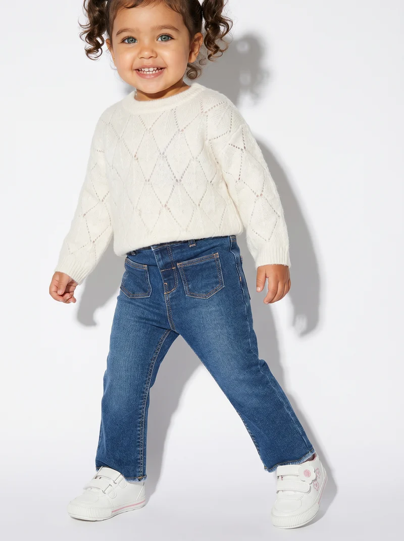 Jeans a Zampa per uno Stile Trendy - DENIM SCURO