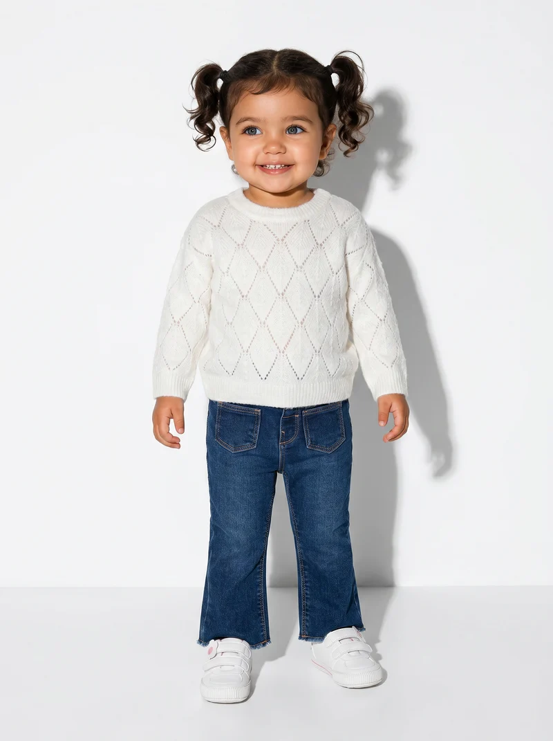 Jeans a Zampa per uno Stile Trendy - DENIM SCURO