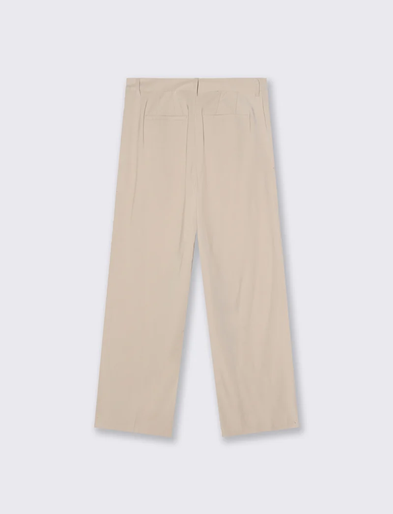 Pantalone Dritto Elegante - Beige grano