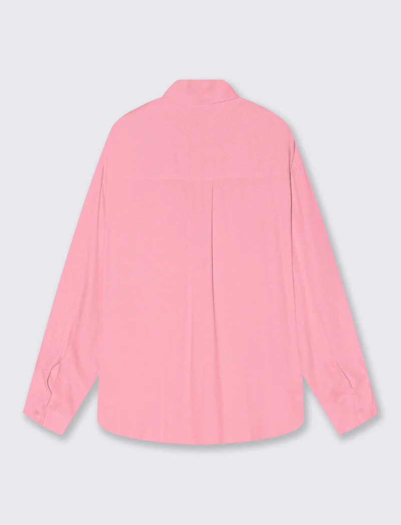 Camicia Lunga con Carre' sul Retro - Rosa big bubble