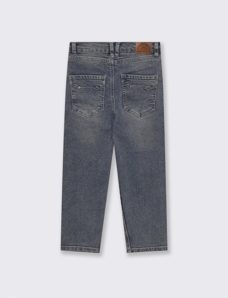 Jeans regular fit in cotone versatili - Denim