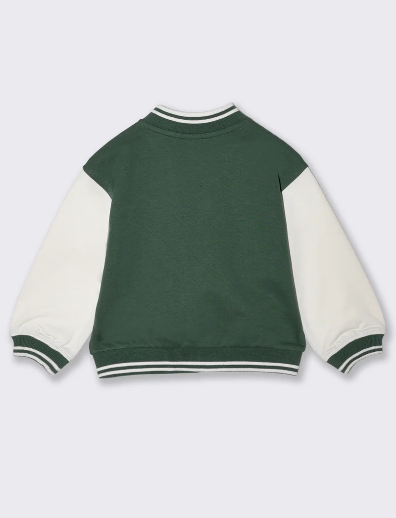 Giacca college in cotone versatile - Verde abete