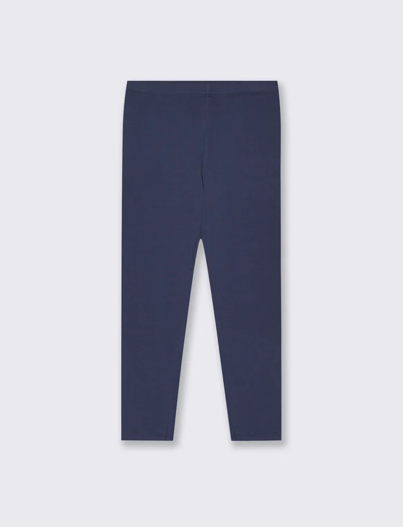Leggings basico elasticizzato per bambina - Blu
