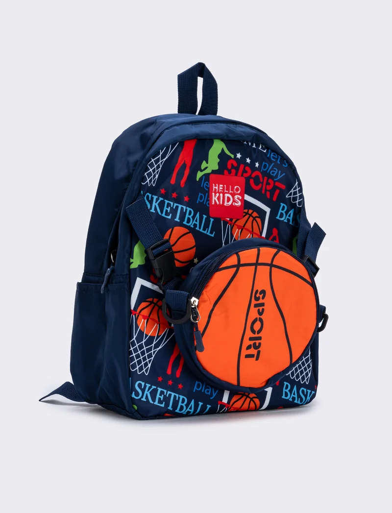 Zainetto nylon porta pranzo football - Blu