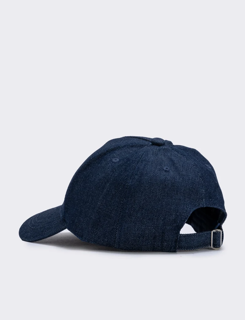 Cappello baseball denim con lettera 3D - var 2