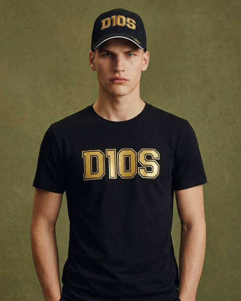 Cappello D1OS Uomo Elegante e Versatile - Nero giallo