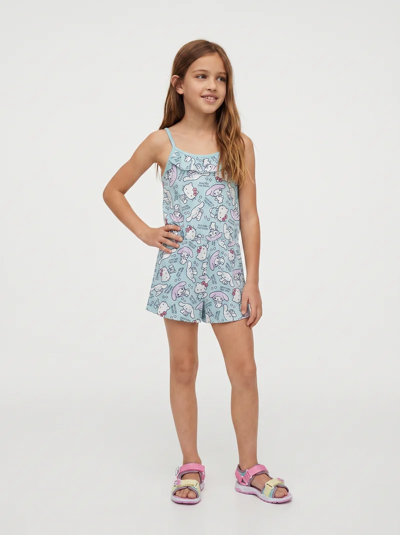 Salopette Hello Kitty con rouches estive - Fantasia