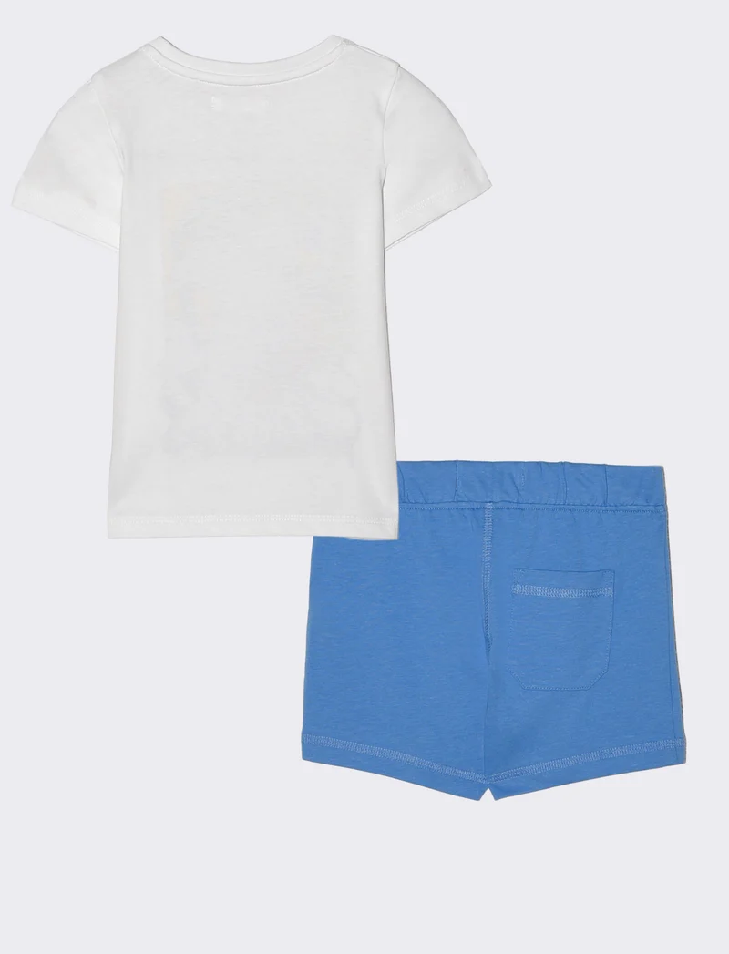 Completo estivo: maglietta e shorts - Bianco