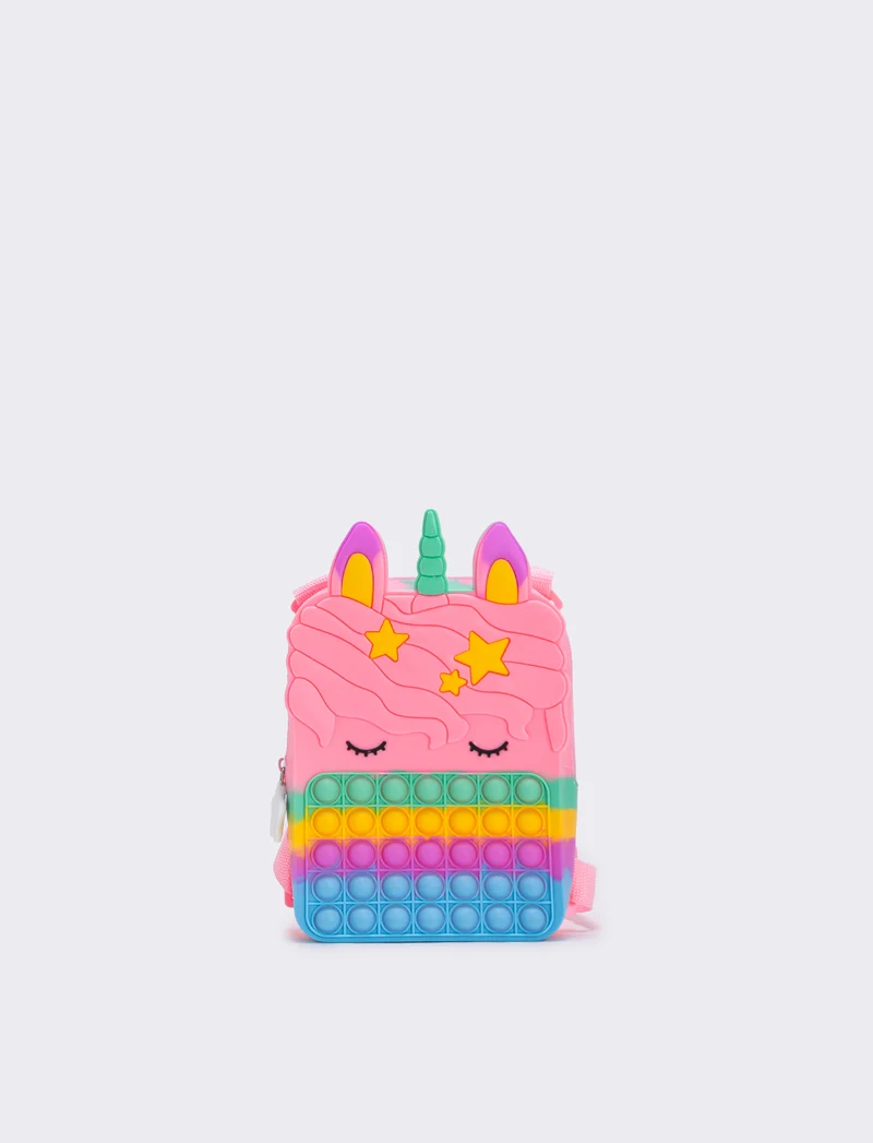 Zaino pop it unicorno - Turchese