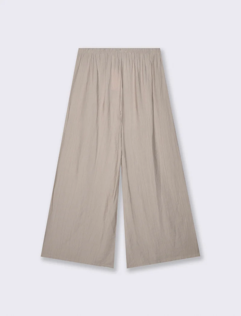 Pantaloni morbidi con laccio regolabile - Grigio fango