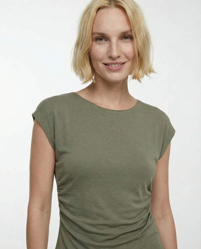 Tshirt con arricci laterali - Ve.milit.