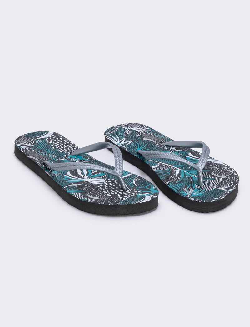 Infradito bohemien da in pvc - Argento