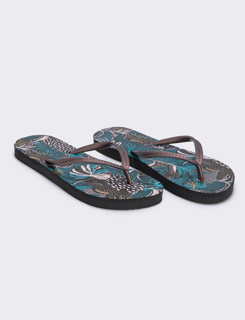 Infradito bohemien da in pvc - Bronzo