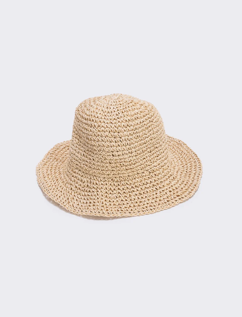 Cappello Pescatore in Paglia - Bianco natural