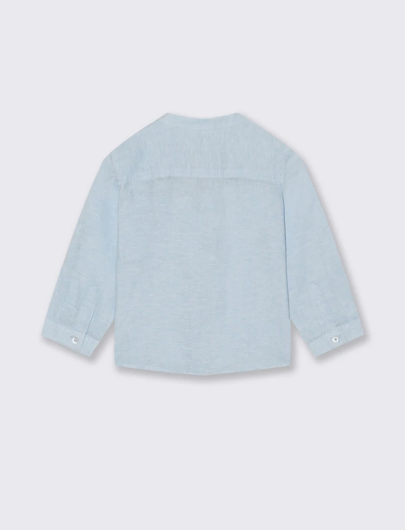 Camicia azzurra manica lunga classica - Celeste