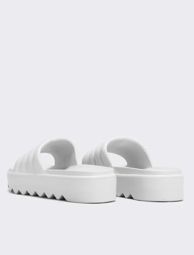 Ciabatta EVA da con zeppa 40 mm - Bianco