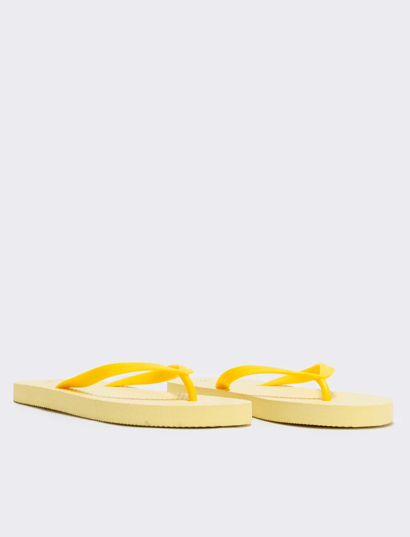 Infradito monocolore da in PVC - Giallo