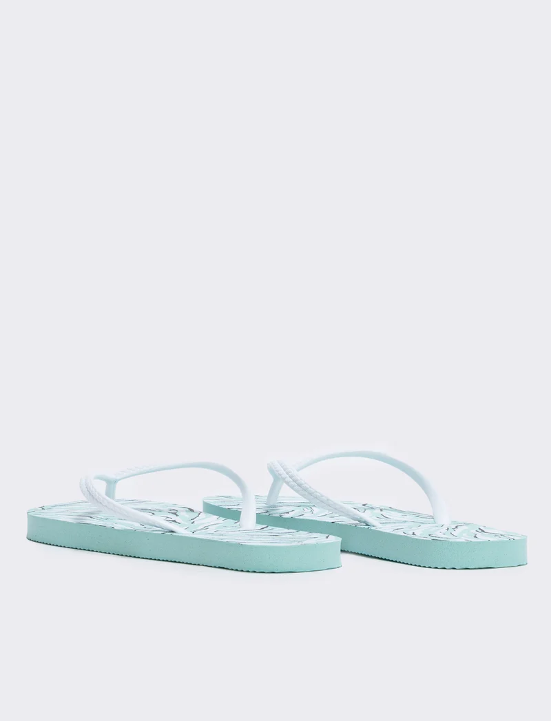 Infradito zebrati in PVC - Bianco