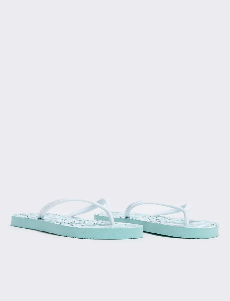 Infradito zebrati in PVC - Bianco