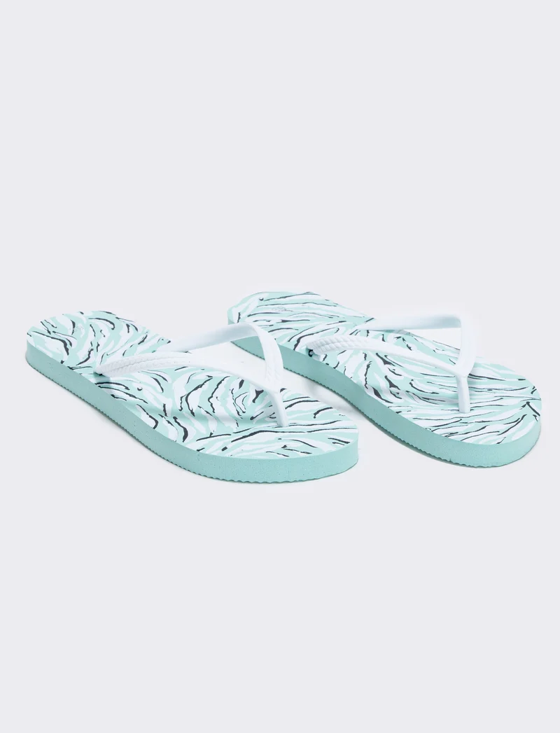Infradito zebrati in PVC - Bianco