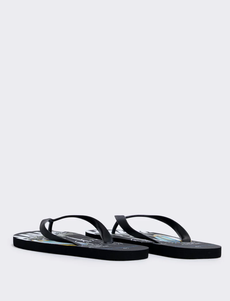 Infradito Surf Beach da uomo in pvc - Nero