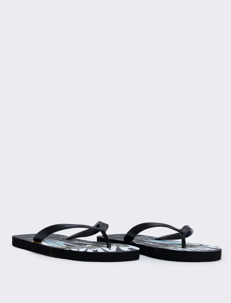 Infradito Surf Beach da uomo in pvc - Nero