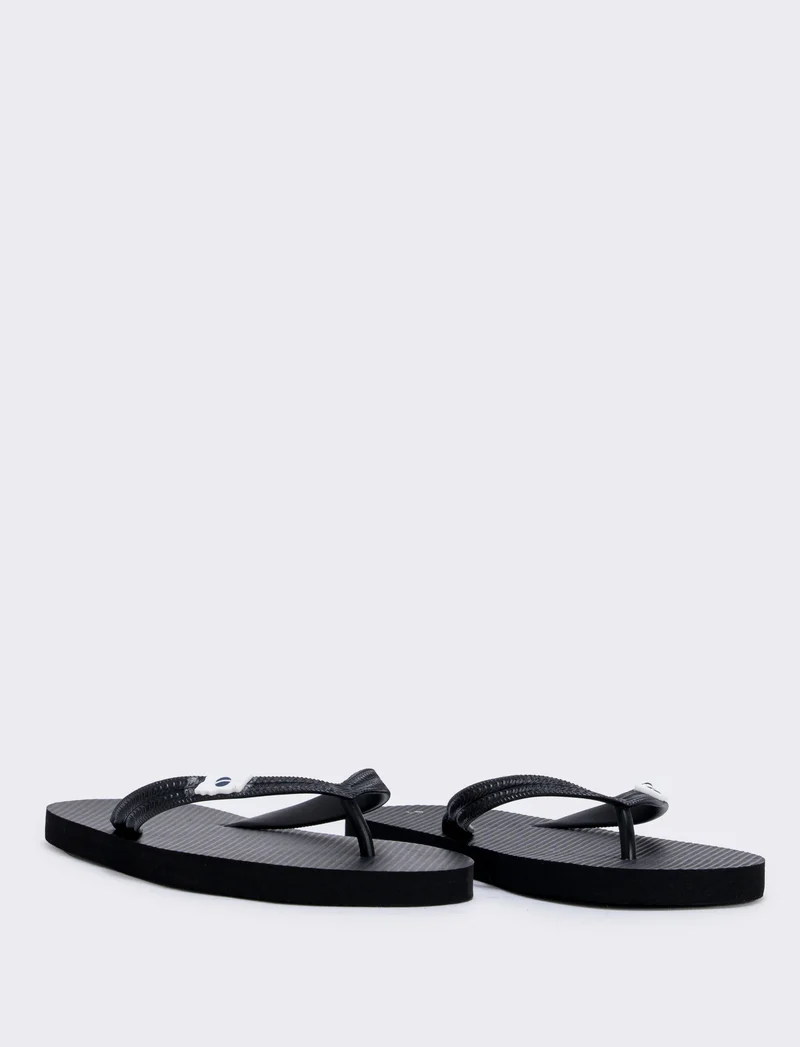 Infradito da uomo con bandiera in pvc - Nero