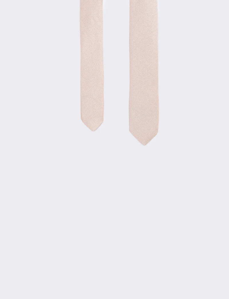 Cravatta nodo 4cm per bambini - Beige