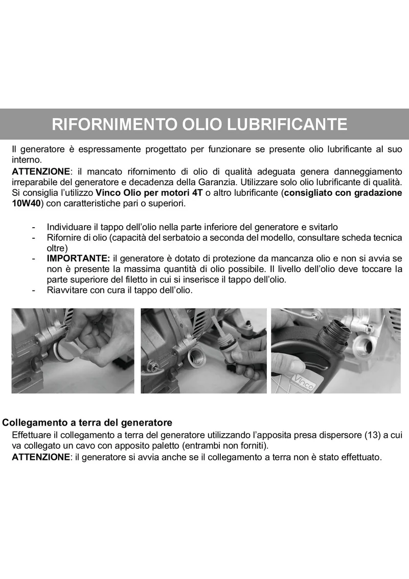 Vinco 60170 - Generatore di corrente - benzina, GPL - metano