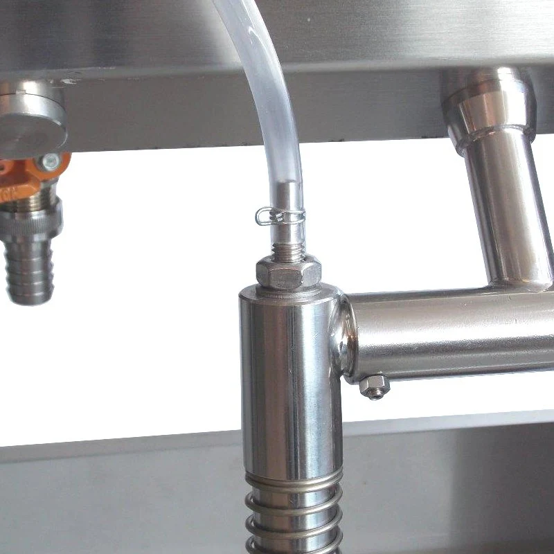 RIEMPITRICE INOX "EMPIFILTER" 4 SIFONI CON POMPA E FILTRO 20 PIASTRE