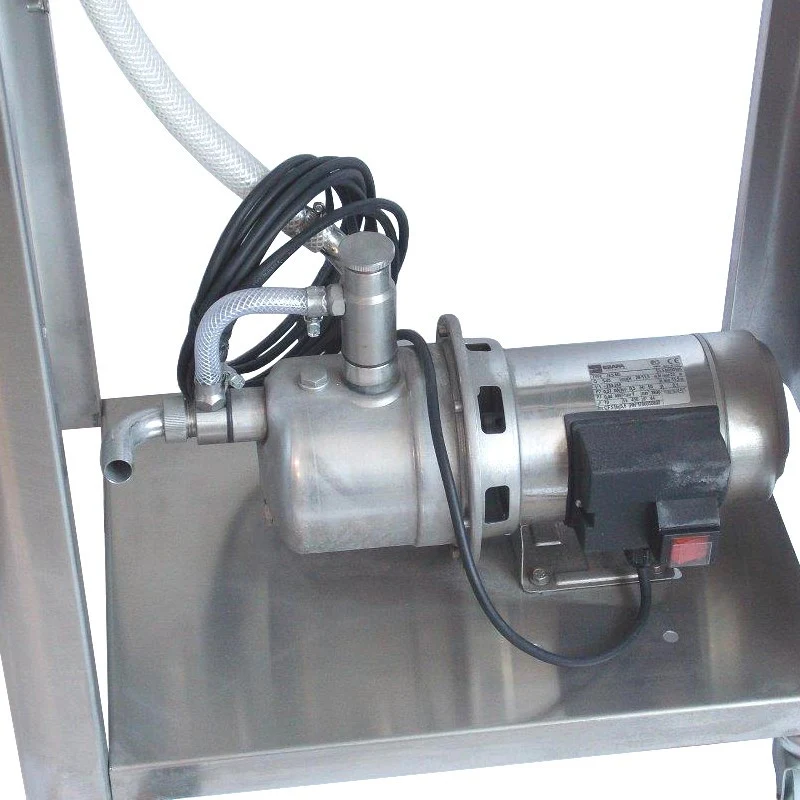RIEMPITRICE INOX "EMPIFILTER" 3 SIFONI CON POMPA E FILTRO 20 PIASTRE