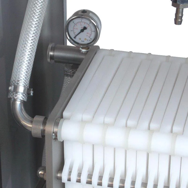 RIEMPITRICE INOX "EMPIFILTER" 2 SIFONI CON POMPA E FILTRO 10 PIASTRE